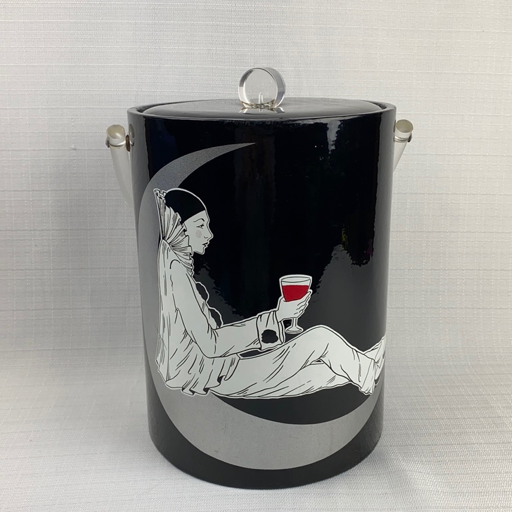 Vintage Mid Century Modern Ice Bucket Bar Ware